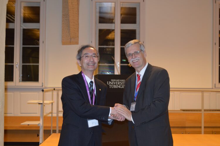 President Engler (University of Tübingen) and Vice President Yokogawa (Doshisha University)